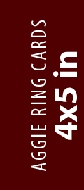 Aggie Ring Cards - 4x5in